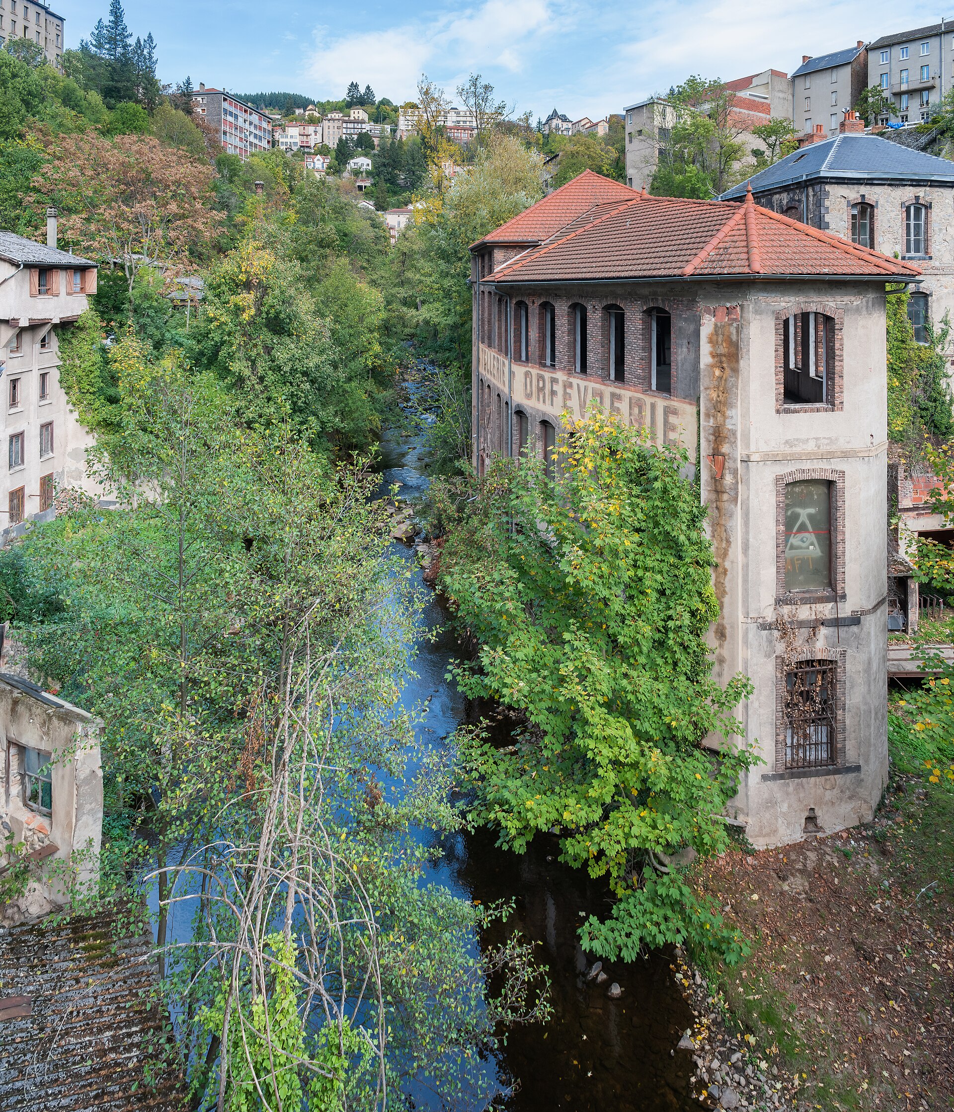 Rivière Durolle dans Thiers